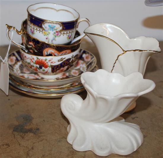 2 Derby tea cups & saucers etc